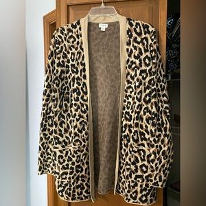J.Crew Factory Cheetah Cardigan